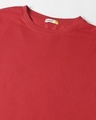 Shop Men's Red Otaku Typography Oversized T-shirt