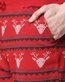 Shop Men Reindeer All Over Printed Red Shorts