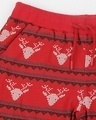 Shop Men Reindeer All Over Printed Red Shorts
