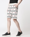 Shop Men Reindeer All Over Printed White Shorts-Design