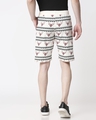 Shop Men Reindeer All Over Printed White Shorts-Full