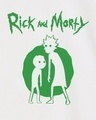 Shop Men's White Rick and Morty Graphic Printed Oversized T-shirt