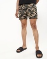 Shop Men's All Over Camo Printed Boxers-Front