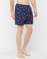 Shop Pack of 2 Men's Blue & White All Over Printed Boxers-Full