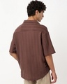 Shop Men's Almond Brown Textured Oversized Shirt-Design