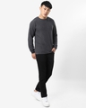 Shop Men's Anthra Melange Flat Knits Sweater-Full
