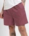 Shop Men's Maroon All Over Printed Boxers-Front