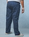 Shop Men's Blue All Over Printed Plus Size Pyjamas-Design