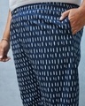 Shop Men's Blue All Over Printed Plus Size Pyjamas