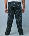 Shop Men's Black All Over Printed Plus Size Pyjamas-Design