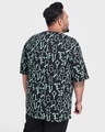 Shop Men's Black AOP Plus Size Oversized T-shirt-Design