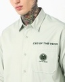 Shop Men's Green Graphic Printed Oversized Shirt