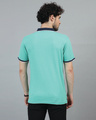 Shop Men's Aqua Green Polo T-shirt-Design