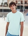 Shop Men's Aqua Green T-shirt-Front