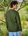 Shop Men's Army Green Textured Sweater-Design