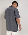 Shop Men's Ash Grey Embroidered Relaxed Fit Shirt-Design