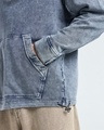 Shop Men's Ashley Blue Oversized Acid Wash Sweatshirt