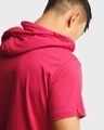 Shop Men's Auro Red Hoodie T-shirt