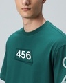 Shop Men's Aventurine Green Contestants Graphic Printed Oversized T-Shirt