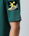 Shop Men's Aventurine Green Must Play Graphic Printed Oversized T-shirt