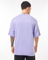 Shop Men's Baby Lavender Aim For Middle Graphic Printed Oversized T-shirt-Full