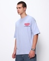 Shop Men's Baby Lavender Banta Hai Graphic Printed Oversized T-shirt-Full