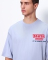 Shop Men's Baby Lavender Banta Hai Graphic Printed Oversized T-shirt