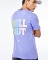 Shop Men's Baby Lavender Chill Out Graphic Printed T-shirt-Front