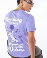 Shop Men's Baby Lavender Running Towards Weekend Graphic Printed T-shirt-Front