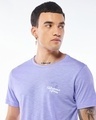 Shop Men's Baby Lavender Running Towards Weekend Graphic Printed T-shirt