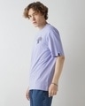 Shop Men's Baby Lavender Serenity Graphic Printed Oversized T-shirt-Full