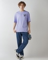 Shop Men's Baby Lavender Serenity Graphic Printed Oversized T-shirt