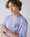 Shop Men's Baby Lavender Serenity Graphic Printed Oversized T-shirt