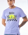 Shop Men's Baby Lavender Sun of a Beach Graphic Printed T-shirt-Front
