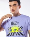 Shop Men's Baby Lavender Sun of a Beach Graphic Printed T-shirt