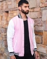 Shop Men's Baby Pink NY Printed Jacket-Design