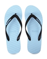 Shop Men's Banana Leaf Blue Flip-flops-Front