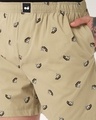 Shop Men's Beige All Over Printed Boxers