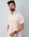 Shop Men's Beige All Over Printed Shirt-Full