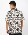 Shop Men's Beige Avengers All Over Printed Oversized Shirt-Design