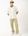 Shop Men's Beige Baggy Fit Mid-Rise Jeans-Full