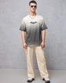 Shop Men's Beige & Grey Batman Ombre Oversized T-shirt