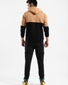 Shop Men's Beige & Black Color Block Tracksuit-Design