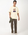 Shop Men's Beige Board Meeting Graphic Printed Oversized T-shirt