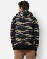 Shop Men's Beige and Blue Camouflage Hooded Jacket-Design
