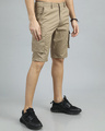 Shop Men's Beige Cargo Shorts-Design