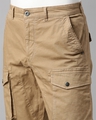 Shop Men's Beige Cargo Trouser-Full