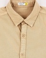 Shop Men's Beige Casual Slim Fit Over Dyed Shirts