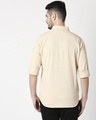 Shop Men's Beige Casual Twill Over Dyed Slim Fit Shirt-Design