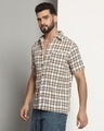 Shop Men's Beige Checked Shirt-Design